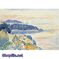 Tranh sơn dầu vùng núi và đồng cỏ